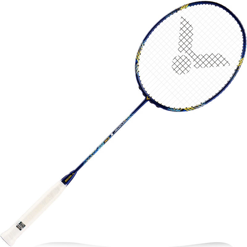 VICTOR Shengli Xiaogui Jian Shengji Version Tianlong All-Carbon Offensive Single Racket TK-CM Midnight Blue, 4U Strung Racket, 26 Pounds