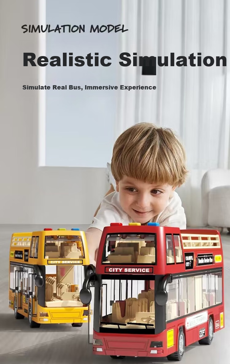 Aibilu Children's Toy, Boys' Car Model, Realistic School Bus, Inertia Engineering Vehicle, Kindergarten School Bus, Birthday Gift 5