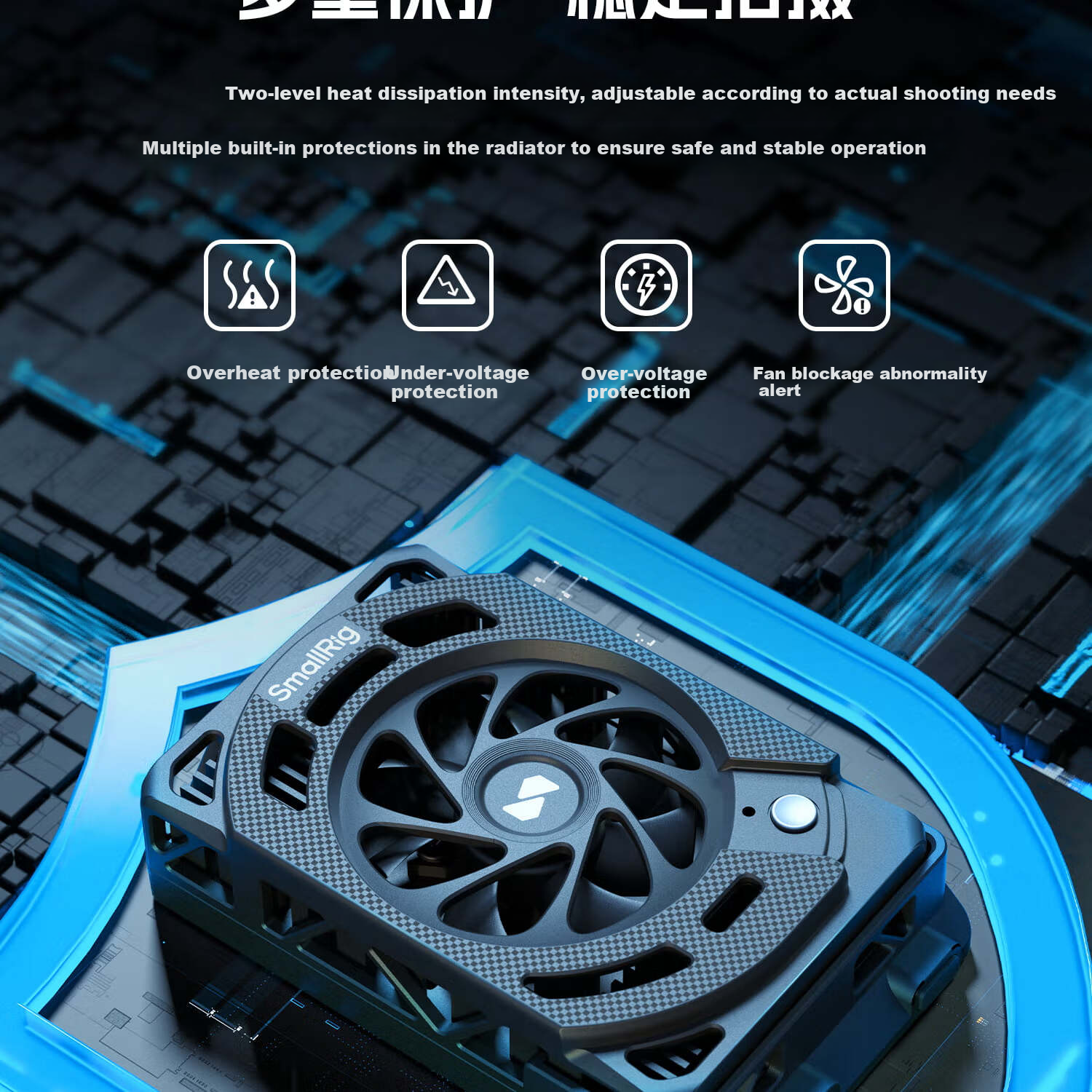 SmallRig 5152 Camera Cooler Live Streaming Cooling Device for Sony ZV-E10II/A74/A7S3/A7C2/A7CR/A6700/FX3/30 DSLR Mirrorless Camera Cooling 7