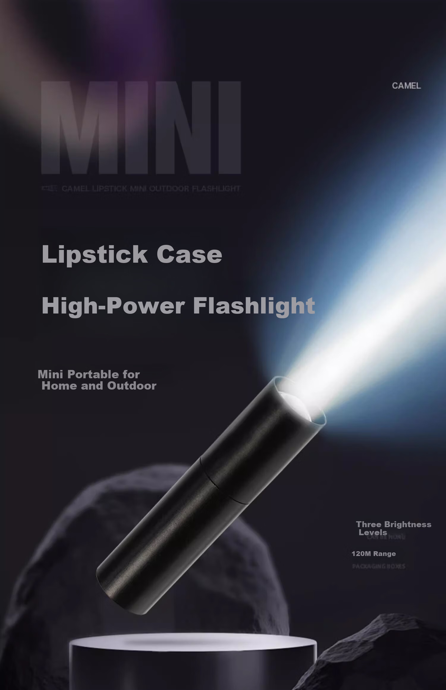 CAMELJEANS Mini Portable Flashlight, High Brightness, for Outdoor And Home Use, Rechargeable, Children's Model, 174BJ29627 2