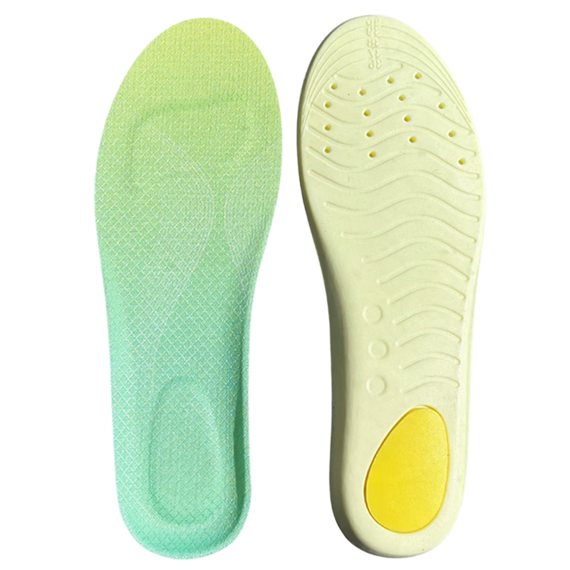 Vitality Rebound Small Cloud Insole Soft Elastic Sports Antibacterial Deodorant Shock Absorption Breathable Sweat-Absorbing Men's Long-Standing Fatigue Relief Military Training Women's Green 39-40