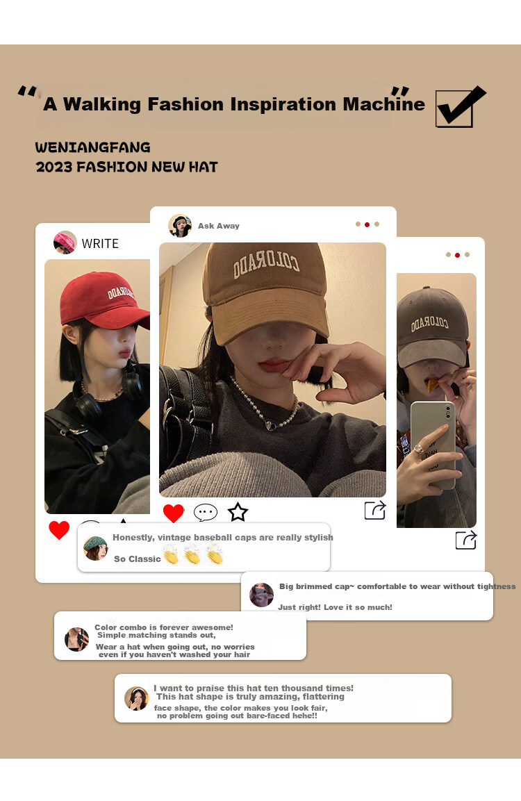 Ning'an Men's Baseball Cap Large Head Circumference Duckbill Hat New Wide Brim Enlarged Deepened Sunshade Sunscreen Hat for Women 3