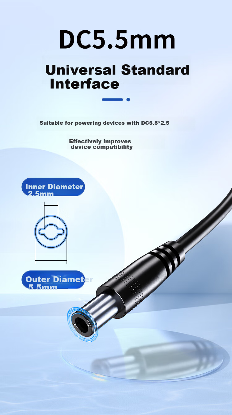 NVV 5V1A Power Adapter Compatible with Hard Drive Enclosures, Set-Top Boxes, Routers, Surveillance Devices, Optical Modems, Fiber Optic Transceivers DC Connector 5.5*2.5mm Universal Round Hole Charger 3