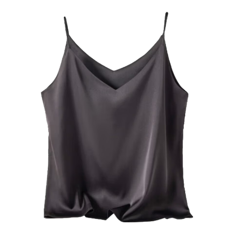 MiiOW Ice Silk Satin Women's Camisole Tank Top Sleeveless Sexy Back Summer Outerwear Versatile Blazer Shirt