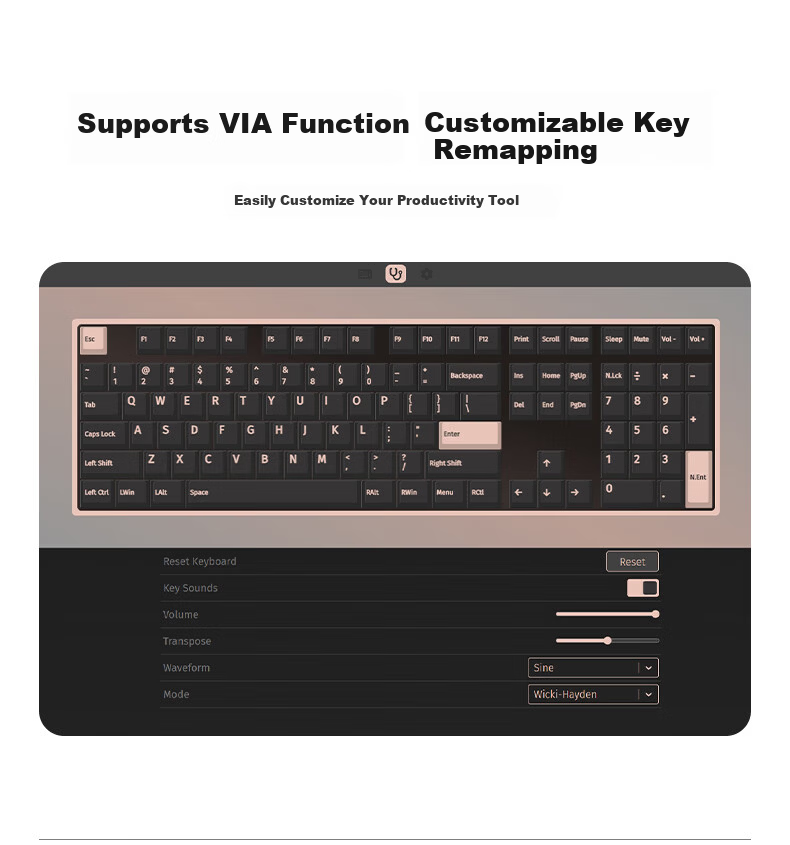 Lofree FLOW2 Low Profile 100-Key Mechanical Keyboard Aluminum Wireless Bluetooth Laptop Office Deep Space Cloud Pulse 19
