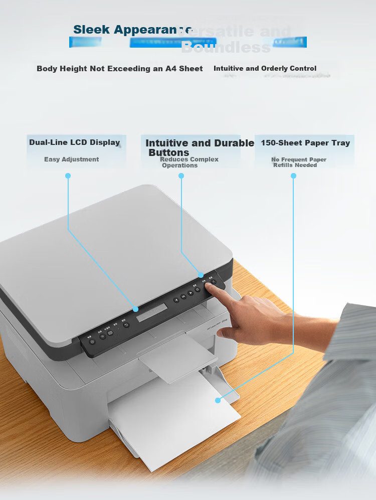 HP 111nw Laser Printer Wireless Black and White Multifunction Copy Scan Low Cost Home Use Student Homework Wired Connection (Upgraded 1136w Version) One Year Service 7