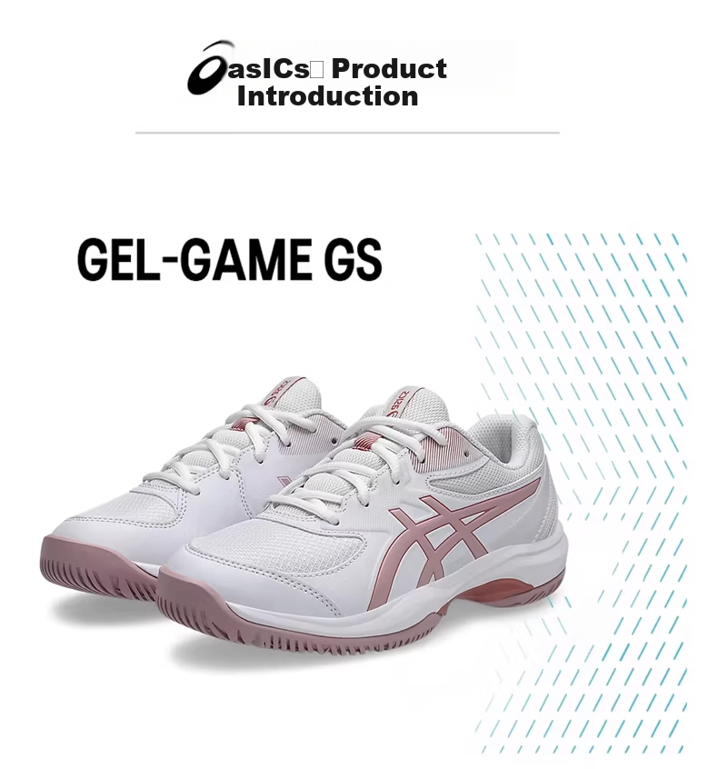 ASICS GAME GS Kids' Tennis Shoes Non-slip Durable Shock Absorption 1044A083-103 Size 35 1