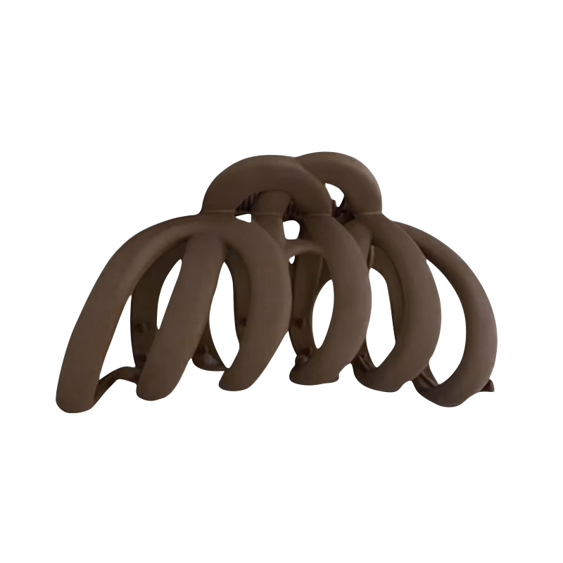 Chense Hair Clip for Women, Elegant Hair Claw, Large Hair Clip Accessory, Deep Coffee Color Claw Clip, 1 Piece