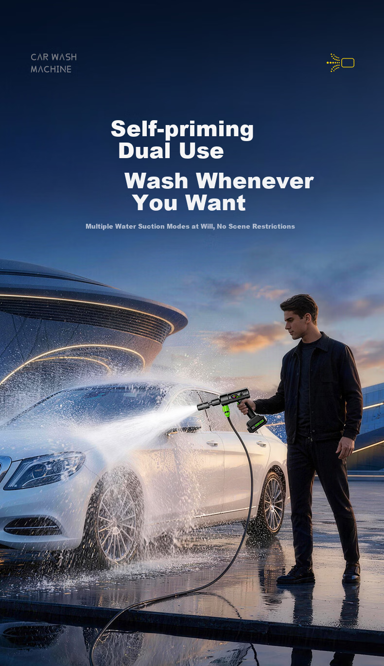 WITGOER High-Pressure Automatic Water Suction Car Washer Self-Priming Tap Water Connection Powerful Car Wash Machine Large Capacity for Car Wash Shops 32