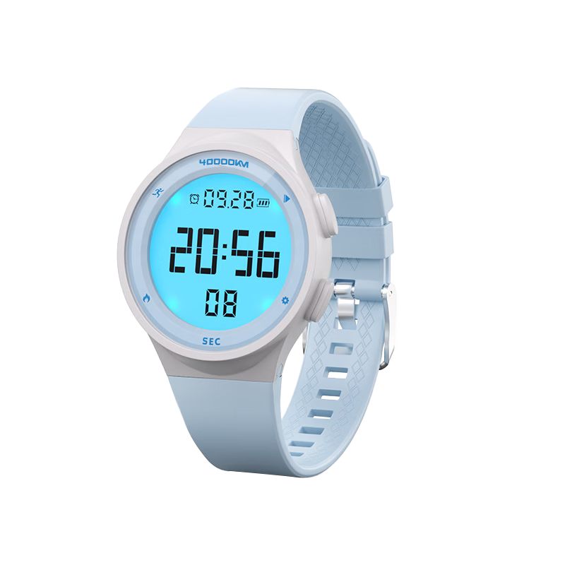 40,000 Kilometers Middle School Student Watch Lightweight Smart Female Sports Waterproof Vibration Alarm Step Counter Bracelet Children's Day Gift for Boys