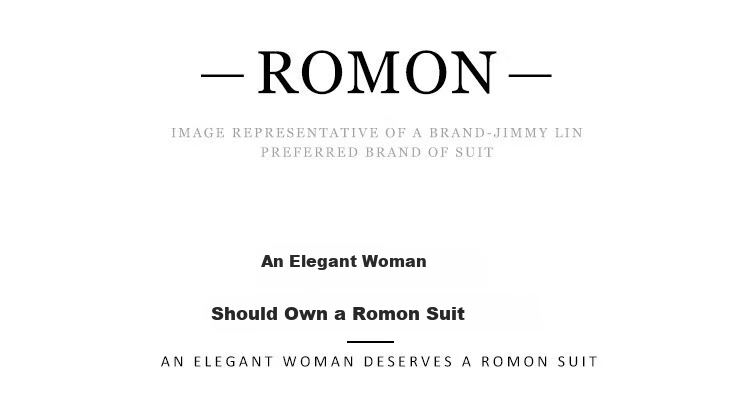ROMON Women's Professional Blazer Simple Elegant Business Commuter Versatile Suit Jacket High-End Feel 1