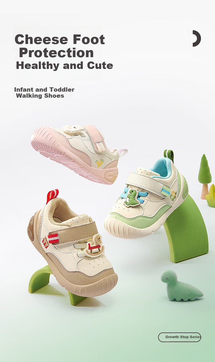 Balabala Kids Baby Toddler Walking Shoes Breathable Non-Slip Infant Shoes Spring Autumn 2026 New Cute Red 2