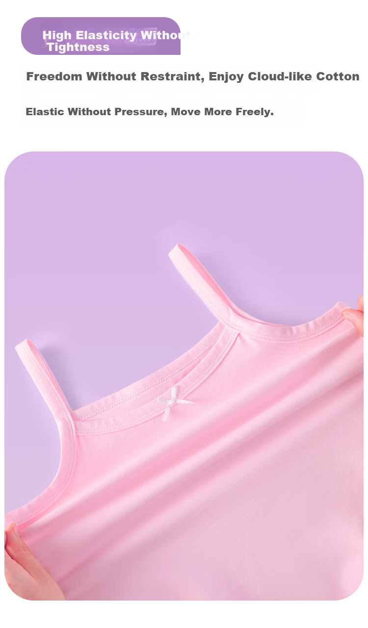 DEESHA Kids Girls Camisole Vest Underwear 2-Pack 4