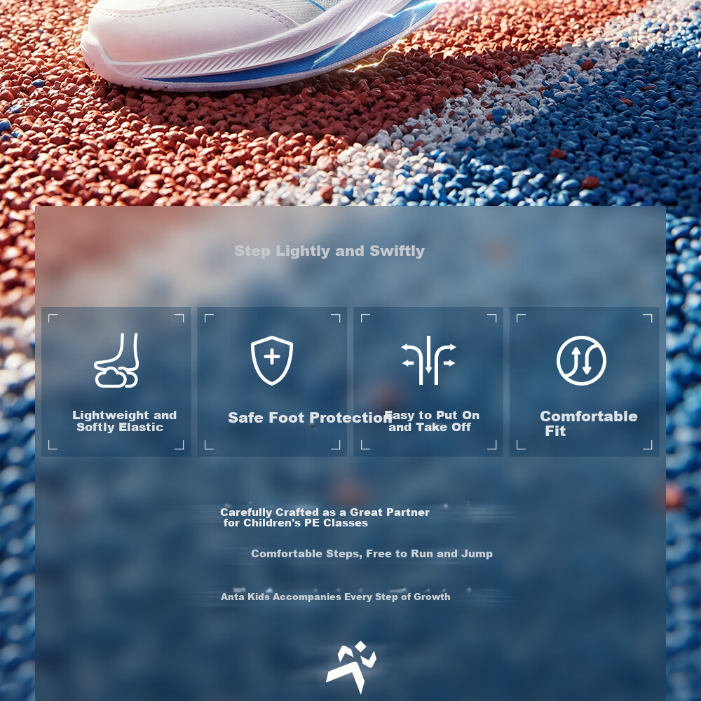Anta Kids Cloud Running Boys and Girls Running Shoes 2026 Rebound Shock Absorption Sports Shoes Casual Sneakers A12615501H 2