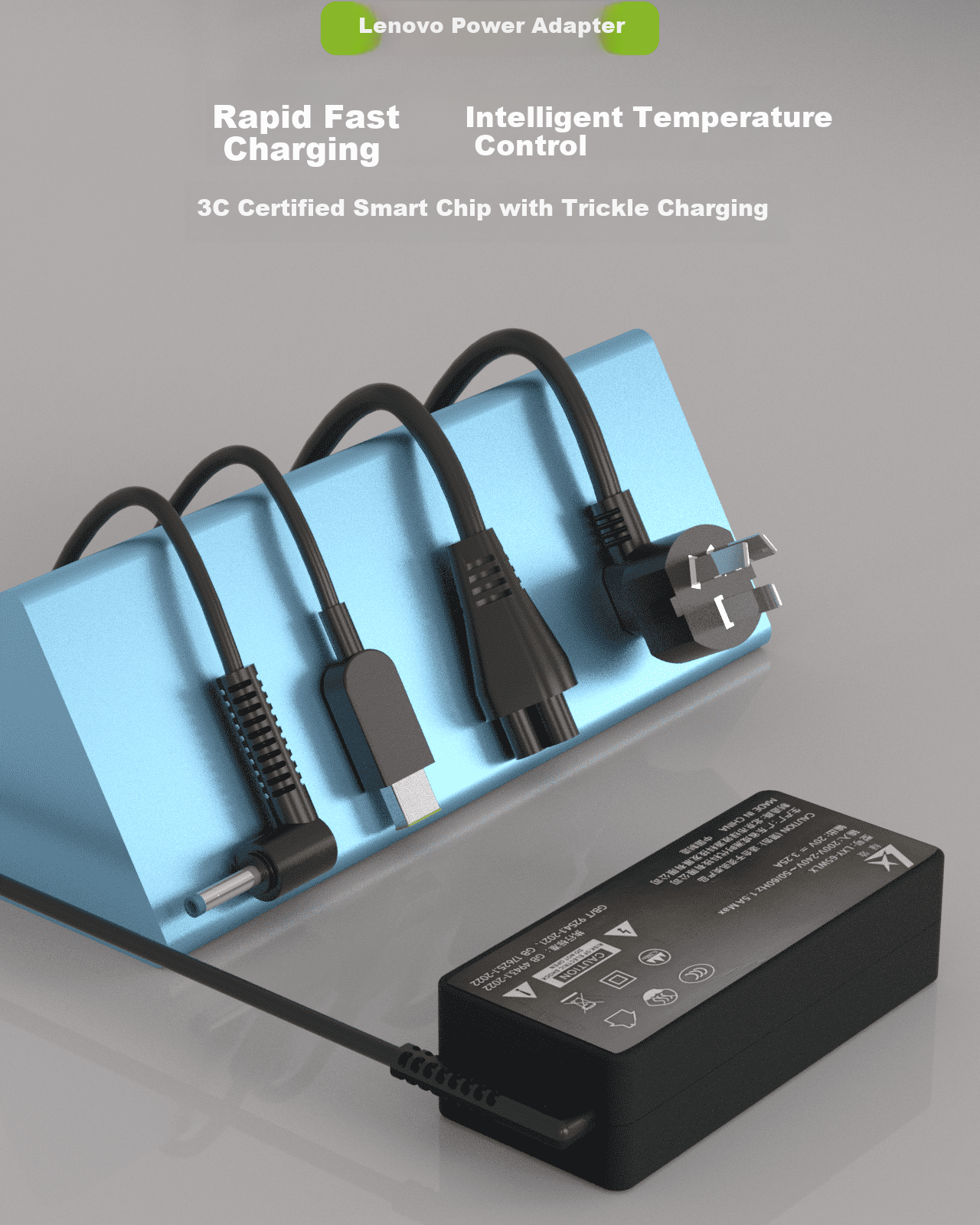 Green Efficiency Compatible Lenovo Huawei Xiaomi Laptop Charger 65W Type-C Power Adapter 20V 3.25A for T470s X13 ThinkPad X1 Carbon 1