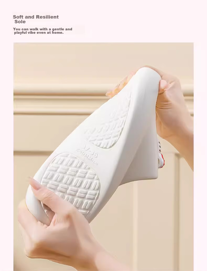 Hello Kitty Children's Summer Indoor Non-Slip Girls' Slippers Parent-Child Style ST2615 White Size 39/40 5