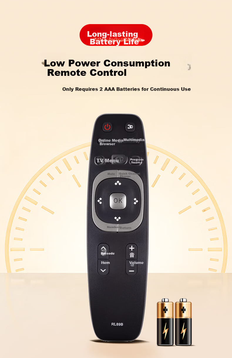 HONGXINDA Universal Remote Control for Changhong TV, Smart Network LCD TV Remote Control Board LED49C1080N 39B2080 5
