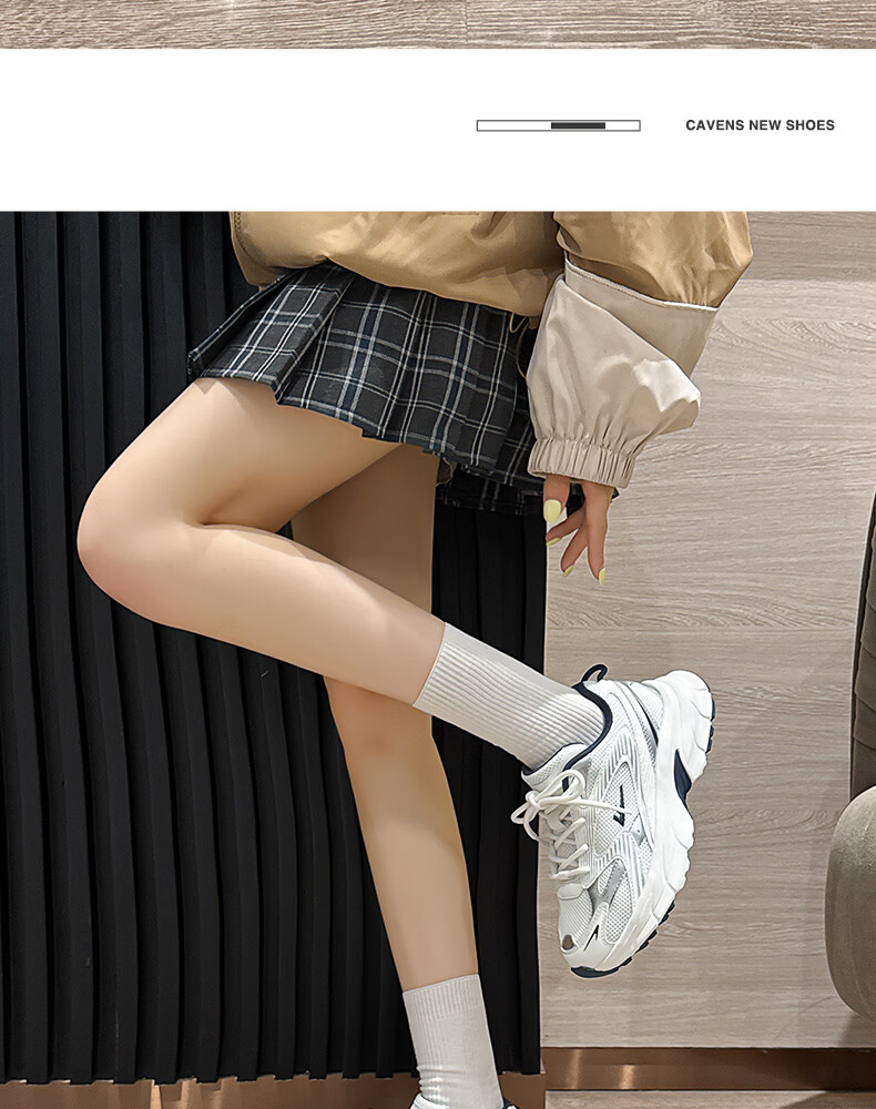 Warrior Official Women's Shoes 2026 Summer Mesh Sneakers Women's Dad Shoes Height Increasing Casual Shoes White Deep Blue Size 35 11