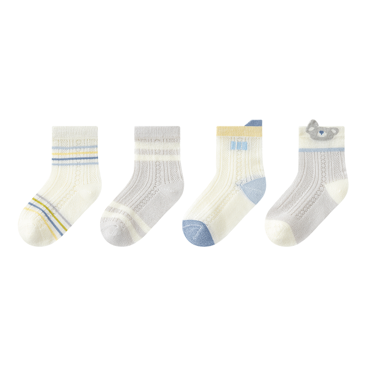 Little Pig Banner A-Class Xinjiang Long-Staple Cotton Summer Baby Socks Lightweight Breathable High Elastic Non-Binding Soft Skin-Friendly Kids Socks