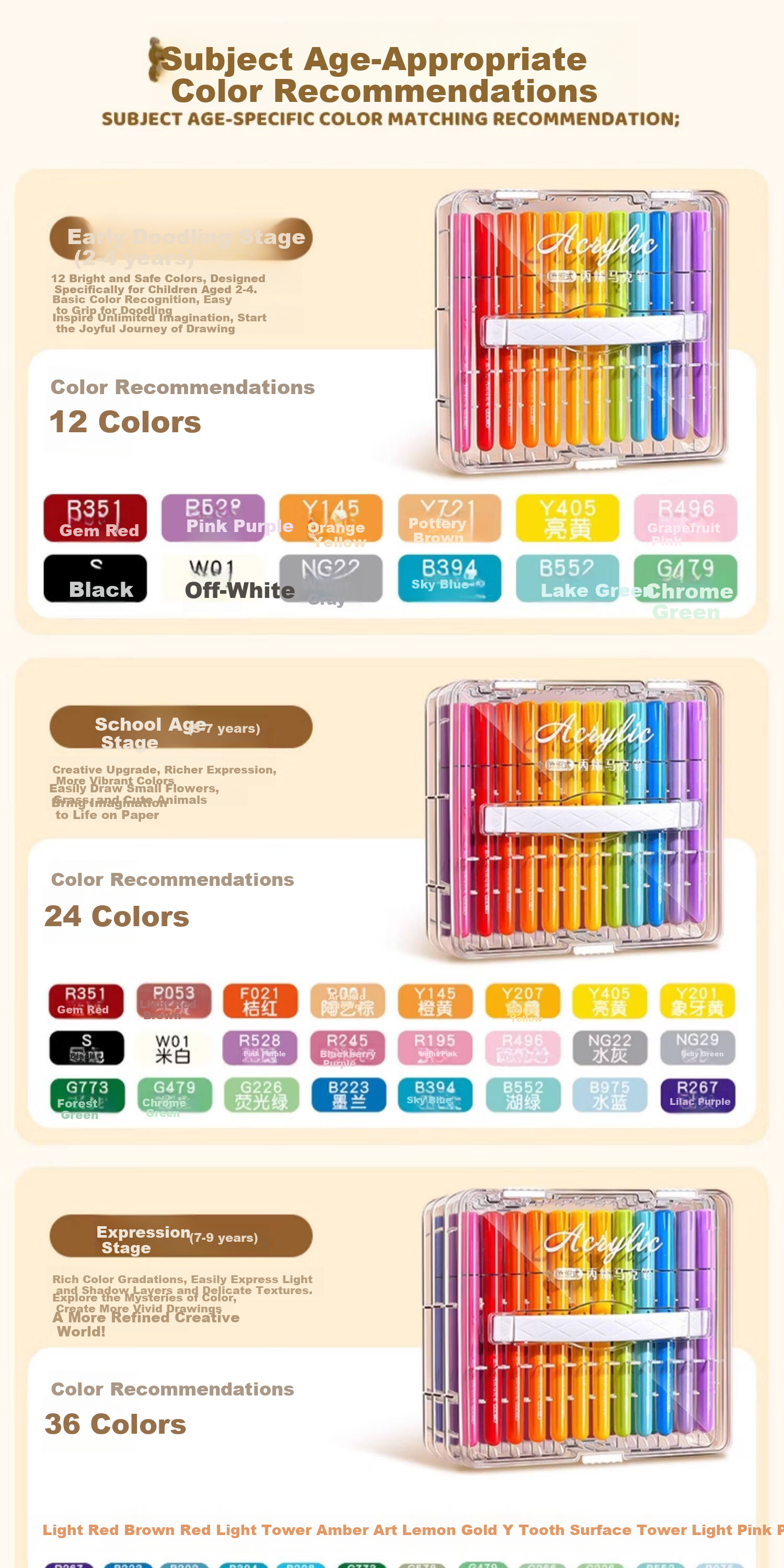 Shuxing Direct Liquid Acrylic Marker Soft Tip 48 Colors Washable Watercolor Pen Set 24pcs Kids Student Art Supplies Non-bleeding Layerable Drawing Pens 17