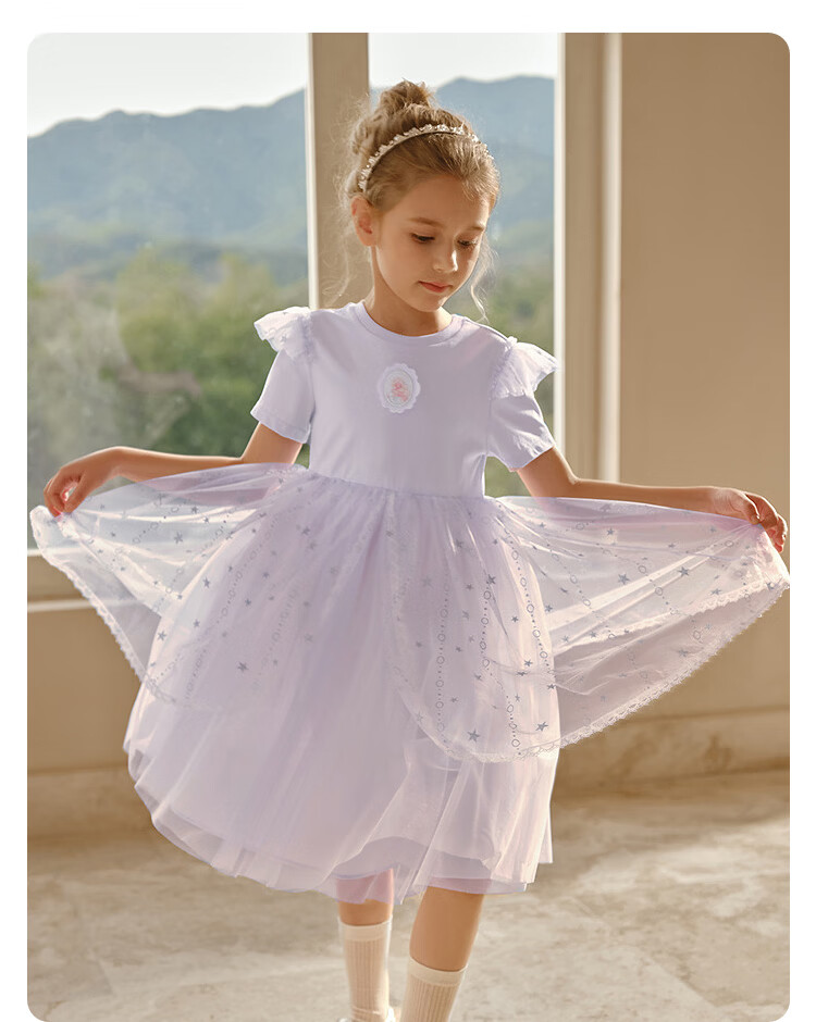 Balabala Girls Dress Children's Dress 2026 Summer New Baby Mesh Dress Sweet Princess Dress Exquisite Trendy 21