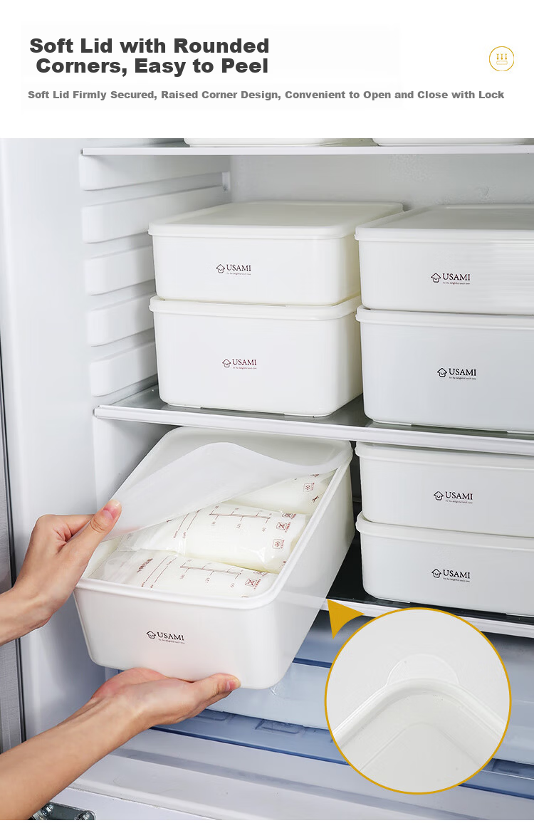 Daisy Leaf Breast Milk Storage Box Refrigerator Freezer Milk Storage Container Fresh-Keeping Freezing Milk Storage Box 5