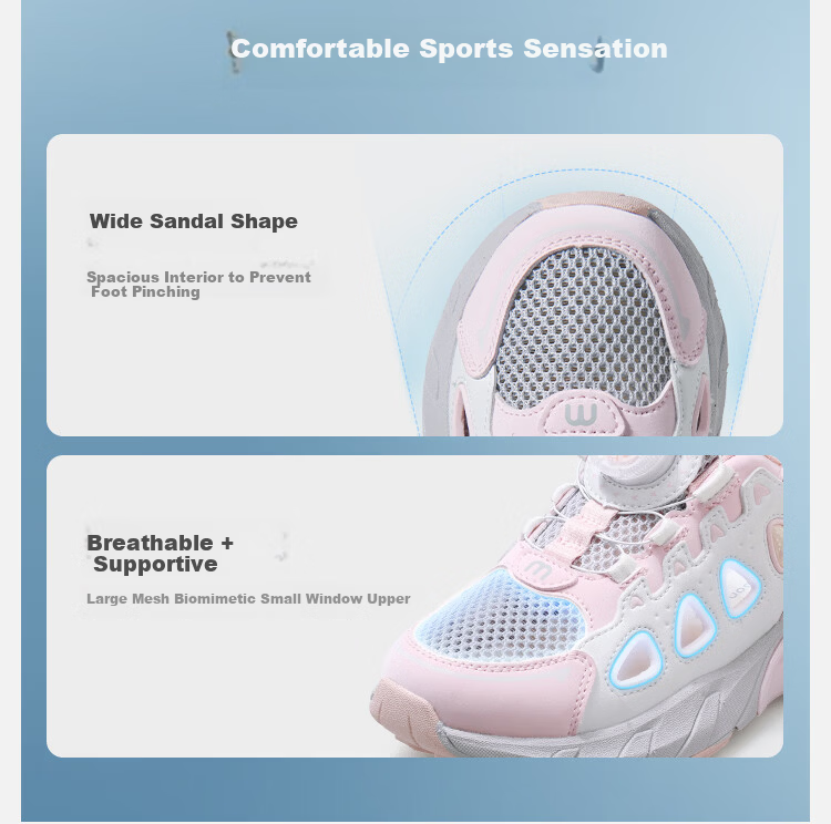 Mutong Kids Sports Shoes Boys Summer 26 Hollow Breathable Running Shoes Lightweight Shock Absorption Casual Shoes Girls Lilac Purple 32 2