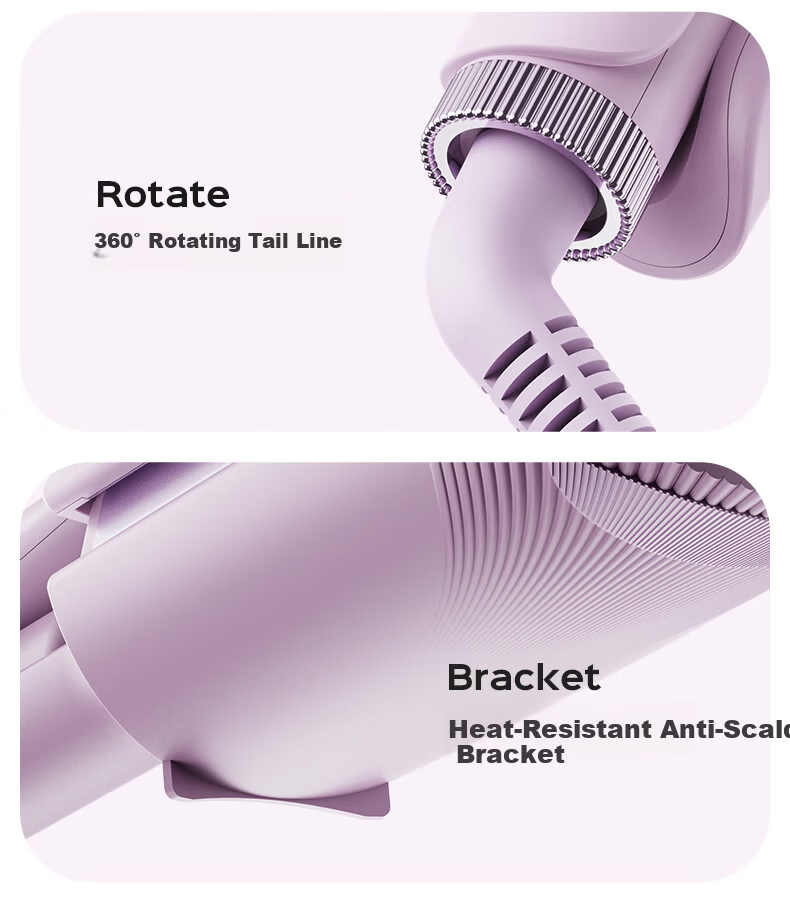 Lena Triple Barrel Deep V Curling Iron 32mm Negative Ion Damage-Free French Egg Roll Curling Wand S18 Corporate Bulk Gift 12