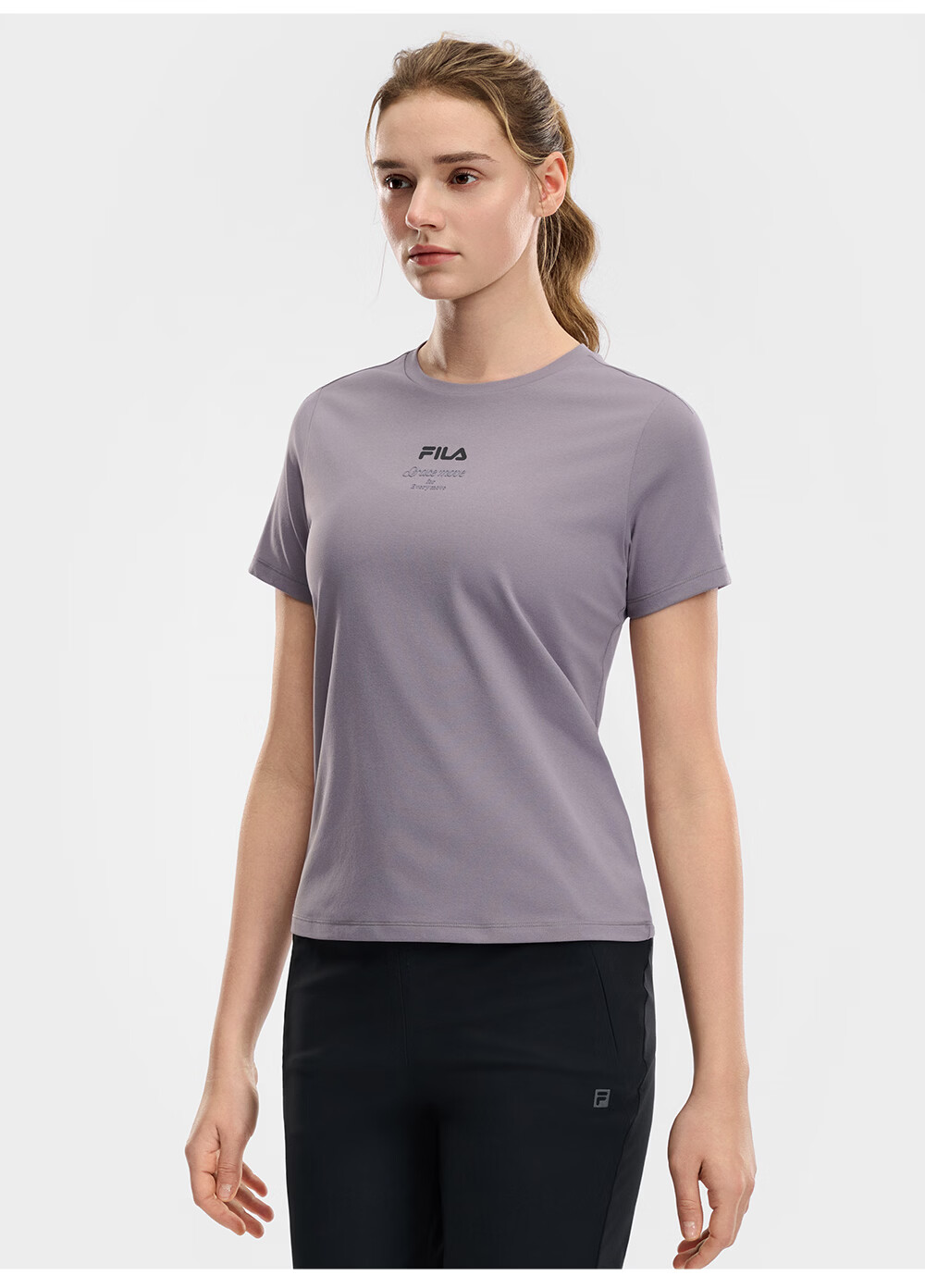 FILA Official Colorful Women's Short Sleeve T-Shirt 2026 Summer Moisture-Wicking Quick-Dry Fitness Sports Yoga Running Tee 42