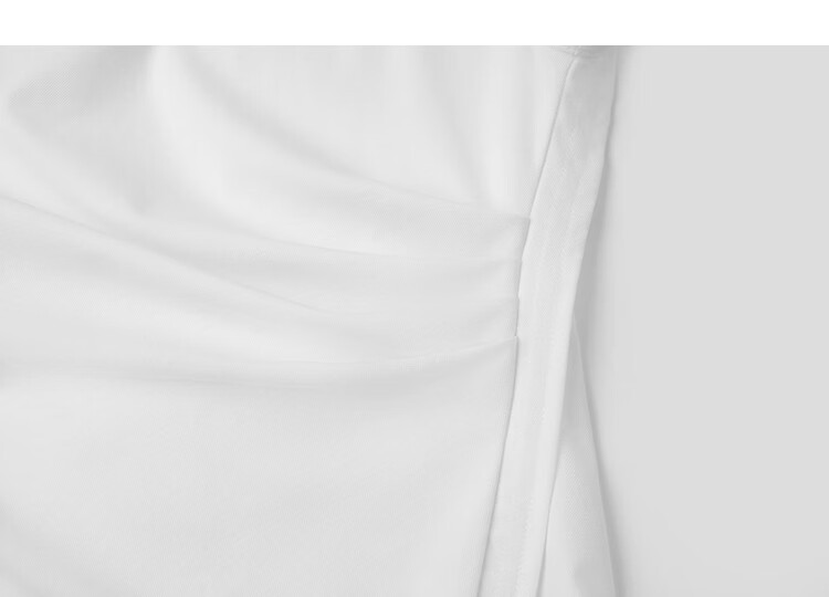 Demana [Breathable Tencel] Summer Simple Off-Shoulder Raglan Pleated Decor Loose Slim T-Shirt for Women Premium 14
