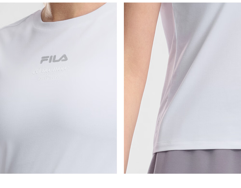 FILA Official Colorful Women's Short Sleeve T-Shirt 2026 Summer Moisture-Wicking Quick-Dry Fitness Sports Yoga Running Tee 41