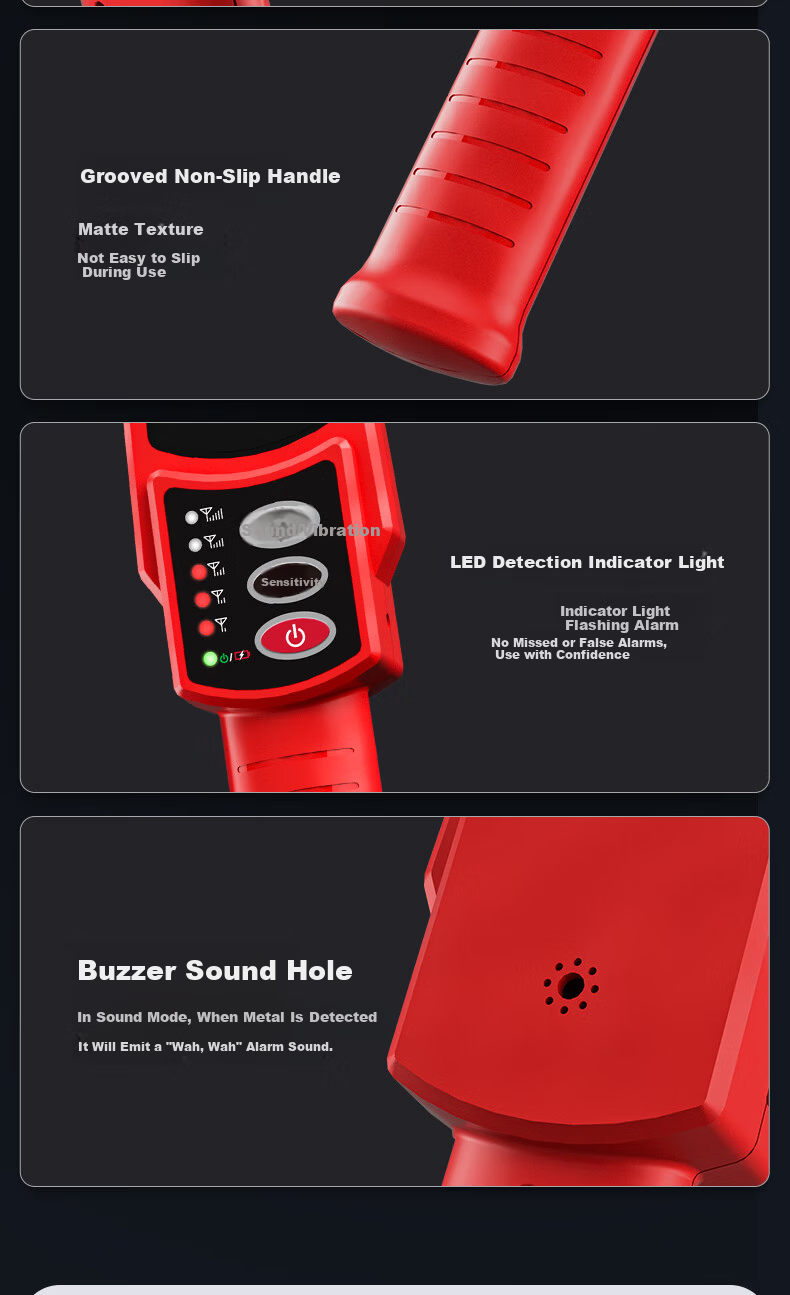 DELIXI ELECTRIC Handheld Metal Detector for Subway, Airport, Factory HMC51 Lithium Battery Model Metal Detector Security Scanner 17