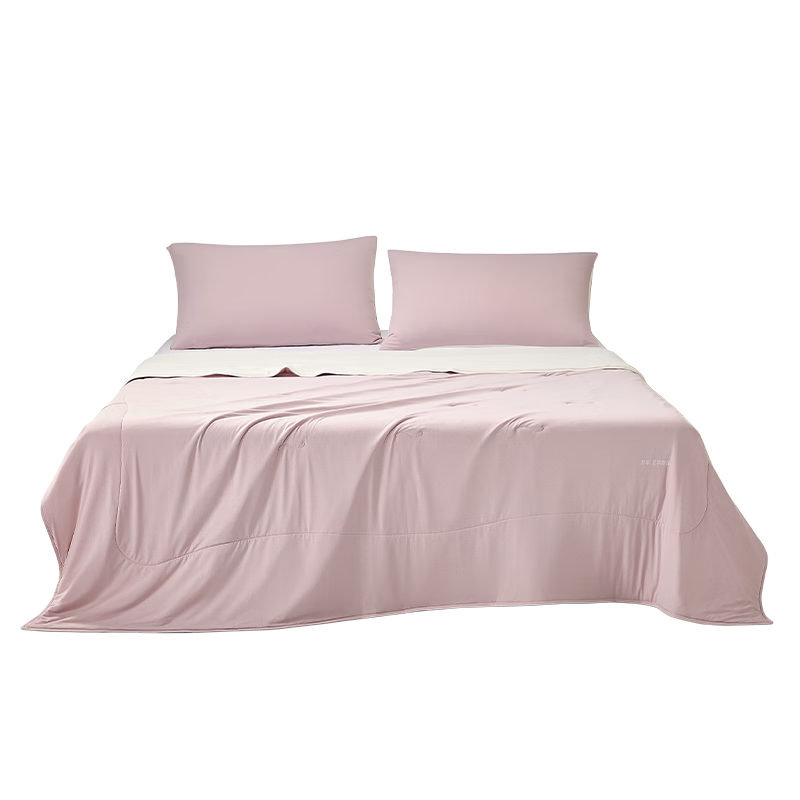 Luolai Home Textiles Class A Antibacterial Cooling Summer Quilt Ice Oxygen Deep Sleep Air Conditioning Quilt Washable Purple 200*230cm