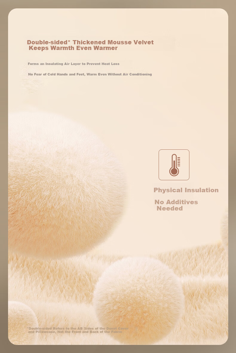 LUOLAI Home Textile Class A Mousse Velvet Winter Fleece Four-Piece Set Milk Velvet Coral Fleece Light Yellow 220*250cm 4
