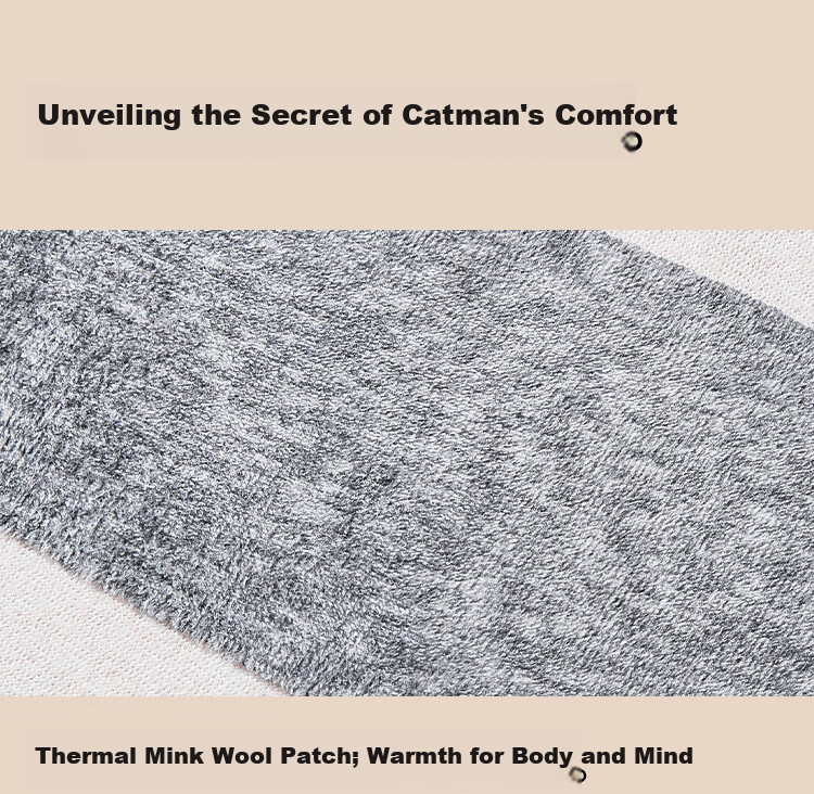 MiiOW [Mink Cashmere Acetate Wool Silk] Women's Thermal Underwear Set Autumn Long Johns and Knee Warmers 21