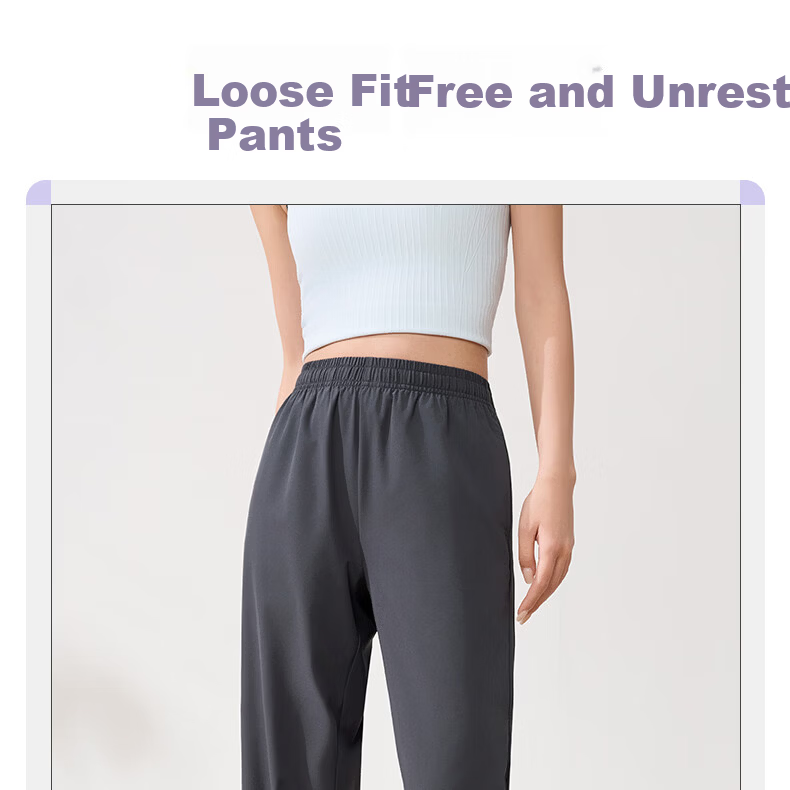 361° Women's Sports Pants Spring Summer New Quick-Dry Casual Loose Jogger Pants 662614707-5 2