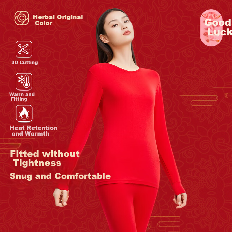 Herbal Original Thermal Underwear for Men and Women Autumn Cotton 100% Pure Cotton 10A Antibacterial New Far-Infrared Heating Base Layer Set