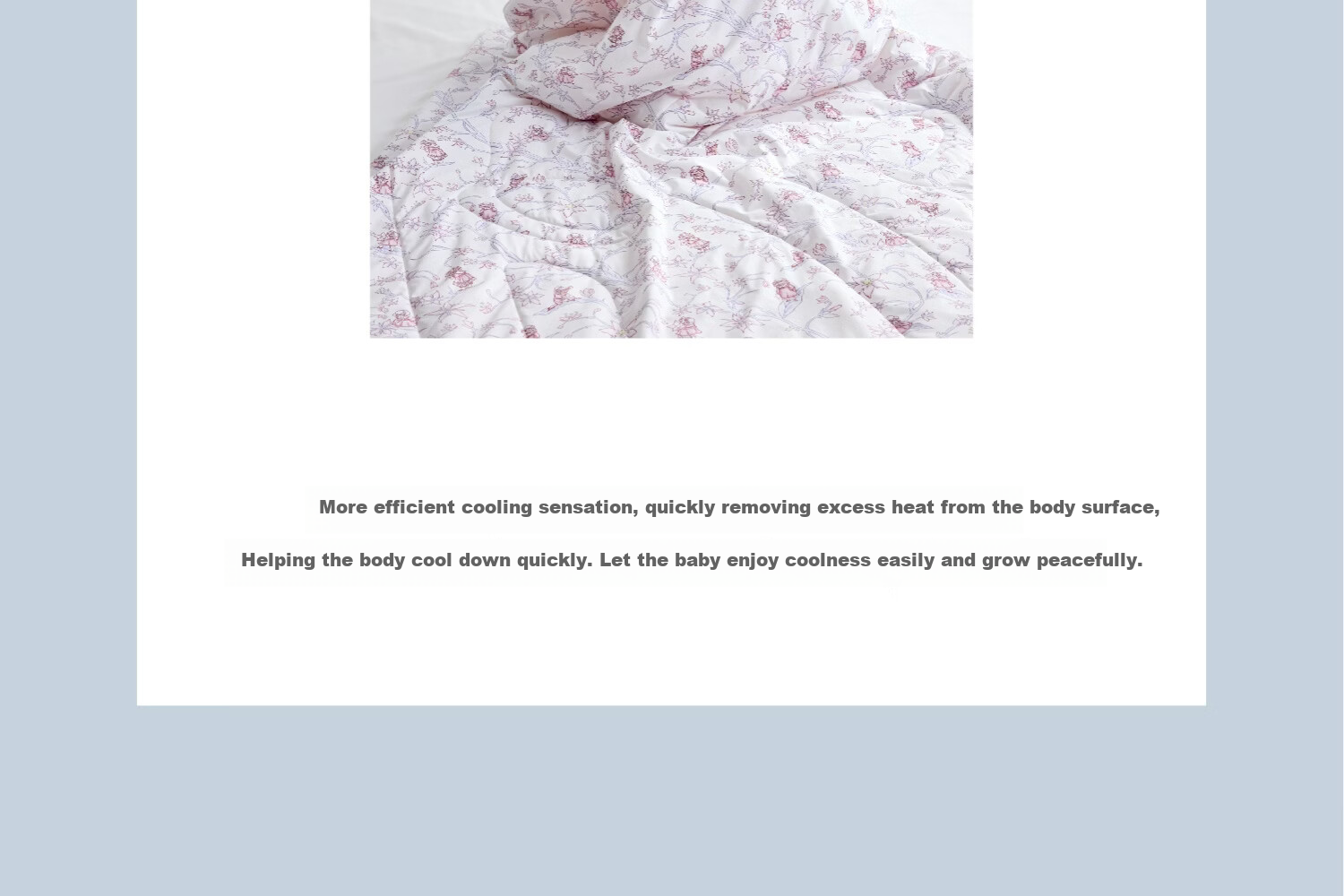 DOMIAMIA Summer Cooling Baby Quilt Antibacterial Air Conditioning Blanket for Newborns, Children's Cooling Quilt, Class A, Tengling 120 5