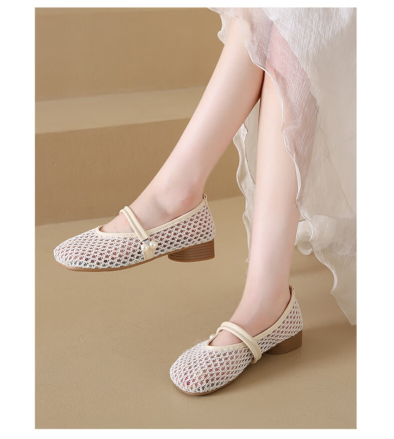Cartelo Crocodile Women's Summer New Hollow Breathable Casual Shoes Open Toe Soft Sole Slip-On Sandals 1841 Beige Size 37 9
