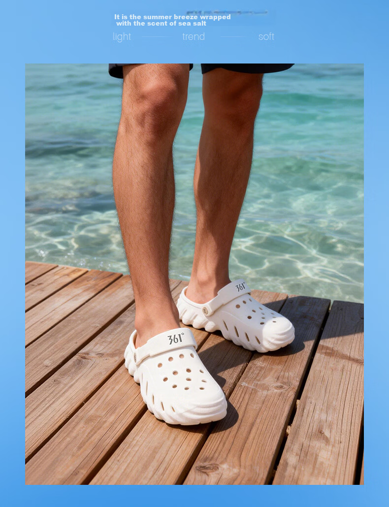 361° Whale Thick-Soled Clog Men's 2026 New Summer Quick-Dry Creek Shoes Non-Slip Slippers Men's Beach Shoes 16