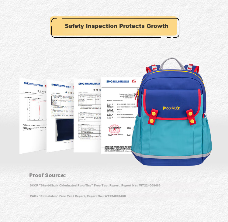 MoonRock 2025 New Children's Ergonomic Backpack Lightweight First Grade School Bag Wisteria 9