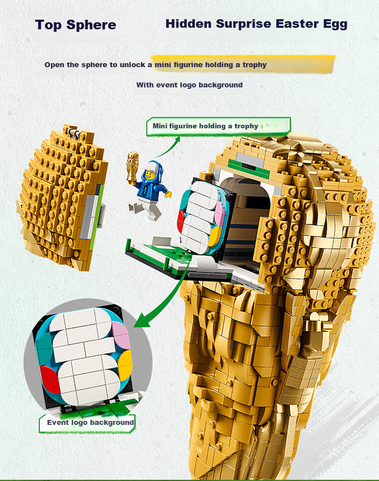 LEGO Building Blocks 43020 FIFA World Cup Trophy Kids Toy Birthday Gift for Boys and Girls 6