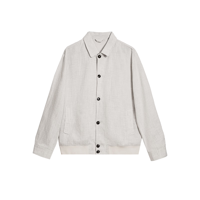 HAUT TON Vintage Style Linen Lyocell Knit Casual Jacket Men's Coat 2026 Spring Autumn Cardigan Shirt 6046