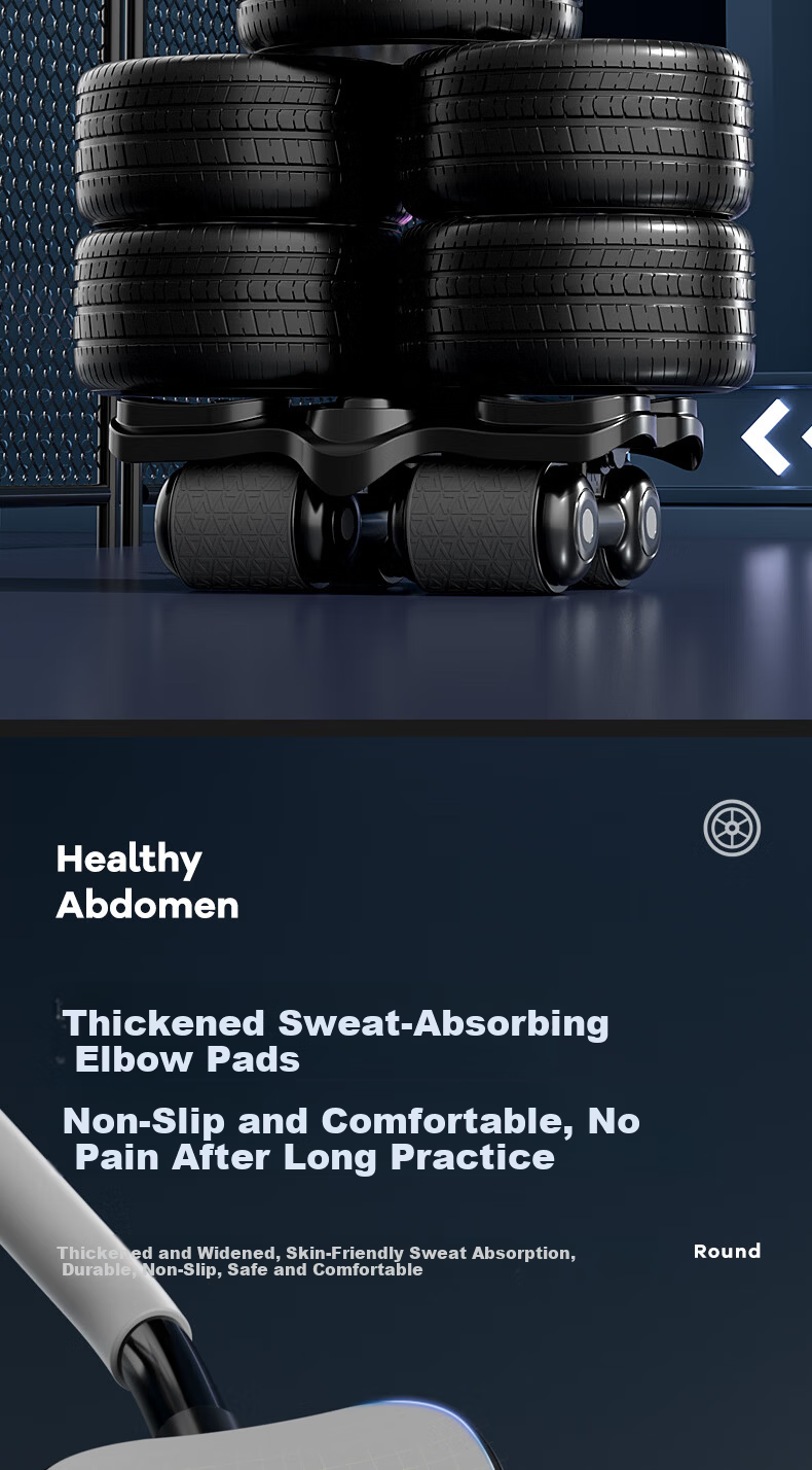 Mdikawe Ab Wheel Automatic Rebound Sit-Up Aid Abdominal Muscle Roller with Assistance for Crunches Fitness Equipment 2026 New Black 13