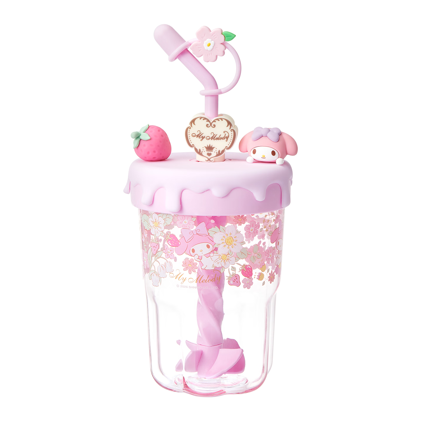 MINISO Sanrio Characters Straw Stirring Cup for Girls High-Value Cup 560mL (My Melody)