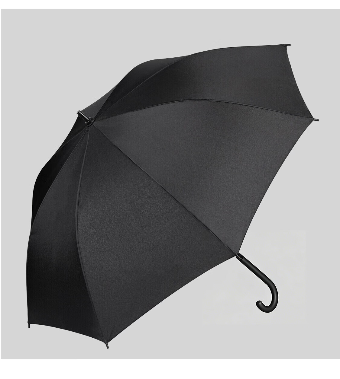 Meebordi Large Reinforced Thickened Sturdy Windproof Long Handle Heavy Rain Business Semi-Automatic Umbrella Customizable 21