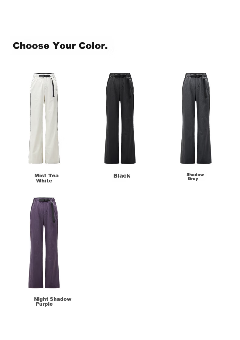 Jiaonei [Liu Haocun Same Style] Liangpi 504Cool Pro Women's Quick-Dry Flared Sun-Protective Workwear Casual Pants 22