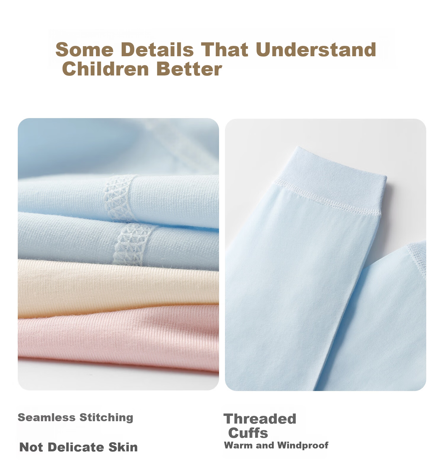 Betis Vernix Caseosa Children's Thickened High-Waist Thermal Underwear Sleepwear Set Autumn Winter Boys Girls New Arrival 21