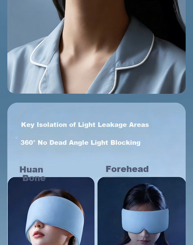 Unokang Gravity Sleep Eye Mask Deep Sleep Pressure Technology Sleep Aid Light Blocking Micro-Pressure Relieves Eye Fatigue for Men and Women 14
