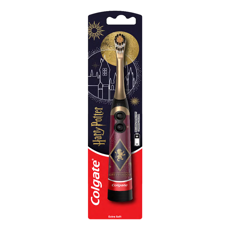 Colgate Harry Potter Slytherin Kids Electric Toothbrush for Ages 3-12 Birthday Gift Family Pack 520 Gift